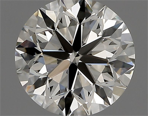 Picture of Natural Diamond 1.01 Carats, Round with Excellent Cut, H Color, VVS2 Clarity and Certified by IGI
