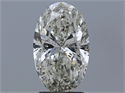 Natural Diamond 2.02 Carats, Oval with  Cut, I Color, SI2 Clarity and Certified by HRD