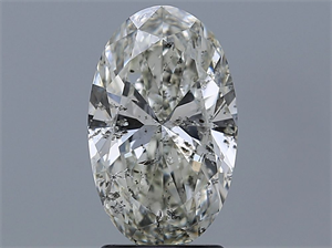 Picture of Natural Diamond 2.02 Carats, Oval with  Cut, I Color, SI2 Clarity and Certified by HRD
