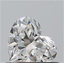Natural Diamond 0.45 Carats, Heart with  Cut, F Color, VVS1 Clarity and Certified by GIA