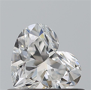 Picture of Natural Diamond 0.45 Carats, Heart with  Cut, F Color, VVS1 Clarity and Certified by GIA