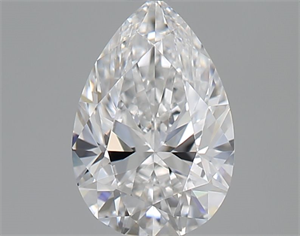 Picture of Natural Diamond 0.50 Carats, Pear with  Cut, E Color, VVS1 Clarity and Certified by GIA