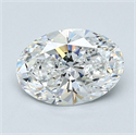 Natural Diamond 1.20 Carats, Oval with  Cut, E Color, VS2 Clarity and Certified by GIA