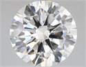 Lab Grown Diamond 5.04 Carats, Round with Excellent Cut, D Color, VVS2 Clarity and Certified by IGI