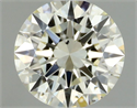 Natural Diamond 0.52 Carats, Round with Excellent Cut, L Color, SI1 Clarity and Certified by GIA
