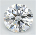 Lab Grown Diamond 2.43 Carats, Round with Ideal Cut, D Color, VVS1 Clarity and Certified by IGI