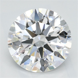 Picture of Lab Grown Diamond 2.43 Carats, Round with Ideal Cut, D Color, VVS1 Clarity and Certified by IGI