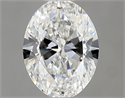 Diamante Natural 0.51 quilates, Ovalado , Color F, claridad VS1 y certificado GIA