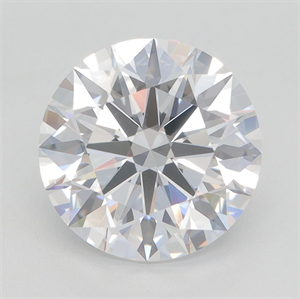 Picture of Lab Grown Diamond 4.09 Carats, Round with Excellent Cut, D Color, VVS2 Clarity and Certified by GIA