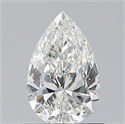 Natural Diamond 0.70 Carats, Pear with  Cut, G Color, VS1 Clarity and Certified by GIA
