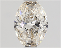 Natural Diamond 0.60 Carats, Oval with  Cut, I Color, VS1 Clarity and Certified by GIA