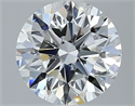 Natural Diamond 1.53 Carats, Round with Excellent Cut, F Color, VVS2 Clarity and Certified by GIA