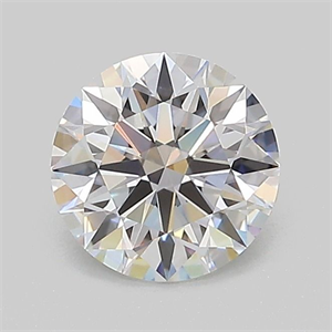 Picture of Lab Grown Diamond 1.01 Carats, Round with Ideal Cut, D Color, VVS2 Clarity and Certified by IGI