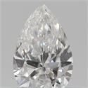 Natural Diamond 0.19 Carats, Pear with  Cut, E Color, SI1 Clarity and Certified by IGI