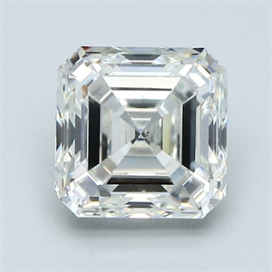 Foto Diamante Natural 1.50 quilates, Asscher , Color H, claridad VS2 y certificado GIA de