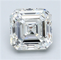 Diamante Natural 2.50 quilates, Asscher , Color H, claridad VS2 y certificado GIA