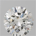 Natural Diamond 4.01 Carats, Round with Excellent Cut, J Color, SI1 Clarity and Certified by GIA