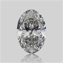 Natural Diamond 0.71 Carats, Oval with  Cut, F Color, SI2 Clarity and Certified by GIA