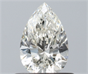 Natural Diamond 0.50 Carats, Pear with  Cut, H Color, VVS1 Clarity and Certified by IGI