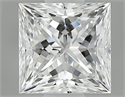 Diamante Natural 0.62 quilates, Princesa , Color E, claridad VS2 y certificado GIA
