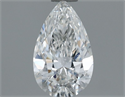 Natural Diamond 0.50 Carats, Pear with  Cut, F Color, VS1 Clarity and Certified by GIA
