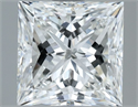 Natural Diamond 1.70 Carats, Princess with  Cut, G Color, VVS1 Clarity and Certified by GIA