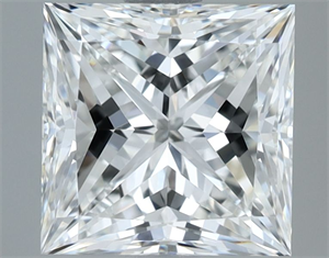 Picture of Natural Diamond 1.70 Carats, Princess with  Cut, G Color, VVS1 Clarity and Certified by GIA
