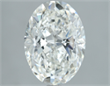Natural Diamond 3.51 Carats, Oval with  Cut, J Color, SI1 Clarity and Certified by GIA