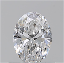 Natural Diamond 0.61 Carats, Oval with  Cut, E Color, VVS2 Clarity and Certified by GIA