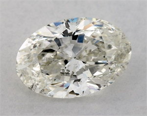 Picture of Natural Diamond 0.90 Carats, Oval with  Cut, J Color, SI1 Clarity and Certified by GIA