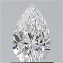 Diamante Natural 0.70 quilates, De pera , Color D, claridad VVS1 y certificado GIA