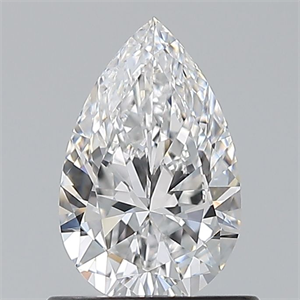 Foto Diamante Natural 0.70 quilates, De pera , Color D, claridad VVS1 y certificado GIA de