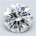 Diamante Natural 3.02 quilates, Redondo , Color H, claridad VS1 y certificado GIA