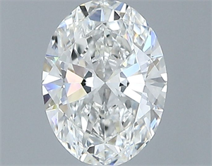 Foto Diamante Natural 0.50 quilates, Ovalado , Color F, claridad IF y certificado GIA de