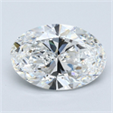 Diamante Natural 3.02 quilates, Ovalado , Color F, claridad VS1 y certificado GIA