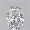 Natural Diamond 0.70 Carats, Oval with  Cut, G Color, VS2 Clarity and Certified by GIA