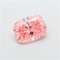 Picture of Lab Grown Diamond 2.10 Carats, CUSHION MODIFIED with  Cut, Fancy Vivid Pink Color, VS1 Clarity and Certified by IGI