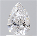 Diamante Natural 0.60 quilates, De pera , Color D, claridad SI1 y certificado GIA
