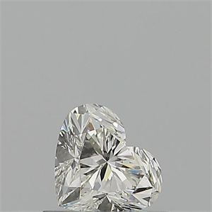 Picture of Natural Diamond 0.51 Carats, Heart with  Cut, I Color, VS2 Clarity and Certified by GIA