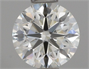 Natural Diamond 0.71 Carats, Round with Excellent Cut, J Color, IF Clarity and Certified by GIA