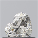 Natural Diamond 0.32 Carats, Heart with  Cut, J Color, VVS1 Clarity and Certified by GIA