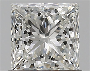 Foto Diamante Natural 0.71 quilates, Princesa , Color H, claridad VVS2 y certificado GIA de