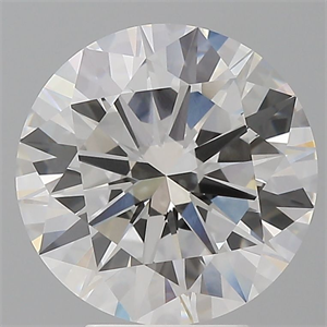 Picture of Lab Grown Diamond 4.50 Carats, Round with Excellent Cut, E Color, VVS2 Clarity and Certified by IGI