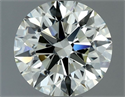Natural Diamond 1.00 Carats, Round with Excellent Cut, K Color, VVS2 Clarity and Certified by IGI