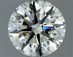 Picture of Natural Diamond 1.00 Carats, Round with Excellent Cut, K Color, VVS2 Clarity and Certified by IGI