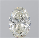 Natural Diamond 1.50 Carats, Oval with  Cut, J Color, SI1 Clarity and Certified by GIA