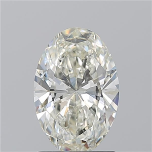 Picture of Natural Diamond 1.50 Carats, Oval with  Cut, J Color, SI1 Clarity and Certified by GIA