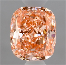 Picture of Lab Grown Diamond 1.40 Carats, CUSHION MODIFIED with  Cut, Fancy Vivid Pink Color, VVS2 Clarity and Certified by IGI