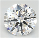Lab Grown Diamond 3.09 Carats, Round with Excellent Cut, D Color, VVS1 Clarity and Certified by GIA
