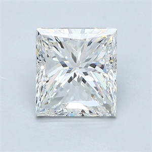 Foto Diamante Natural 1.50 quilates, Princesa , Color G, claridad VS2 y certificado GIA de